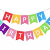 FelizCumpleaños Niños Banderines Decorativos Creativos de Letras Fieltro Bandera de Fiesta Regalos