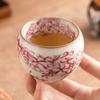 Grasa de Fábrica Congelado Horno Ru Taza Maestra Taza Individual Juego de Té para Mujer de Alta Gama Taza de Té Kung Fu Taza para Cata de Té Taza Huevo de Dragón Chino