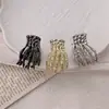 Pinza para el Cabello de Metal Personalizada con Forma de Garra de Calavera con Acabado de Alta Gama, Adecuada para Peinados Recogidos, Pinza de Tiburón, Pinza para Flequillo, Pinza Lateral, Pinza para Cola de Caballo, Pasador