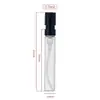 Botella de Perfume de Vidrio Portátil Rellenable para Viaje, Botella Spray de Muestra de Niebla Fina Tipo Prensa, Empaque Cosmético Personalizable