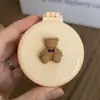 Peine Espejo Plegable, Compacto y Portátil, Mini Peine de Cojín de Aire de Dibujos Animados Lindo, Peine de Airbag para Niñas, Peine Masajeador, Espejo