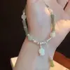 Nuevo Pulsera de Bambú Estilo Chino de Lirio del Valle para Mujer, Diseño de Nicho Ins, Pulsera de Alto Valor Estilo Palacio Chino Nuevo para Mujer