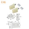 Herrajes para colgar gabinetes accesorios código beige instalación de gabinete de pared colgante gabinete colgante nuevo código colgante de plástico ABS