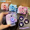 Nuevo colgante divertido Sanrio para ver flores tipo polaroid, llavero de estilo lindo y femenino, regalo de colgante para bolso de Gato KT