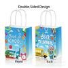 BD180 Cuenta regresiva para 100 días de comercio exterior: grafiti DIY para fiesta de regreso a clases, bolsa de papel con cuerda portátil