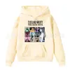 Sudadera con Capucha de Color Sólido Estampada con Letras Primavera y Otoño Ropa de Forro Polar para Niños con Bolsillo Top con Logo Fijo