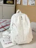 Mochila Nova Estilo Primavera para Mulheres, Estilo Coreano, Design Doce de Estrela, Mochila de Viagem para Meninas Jovens, Alto Valor Estético, Bolsa de Ombro Duplo Estilo Floresta