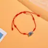 Pulseira da Sorte Olho Grego Olho Maligno Trançada à Mão Mais Vendida Transfronteiriça Hamsá Pulseira Olho Azul