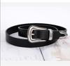 Cinturón nuevo para mujer, de alta calidad, decorativo, para jeans, sencillo, combinable, fino, negro.