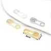 Venta Caliente del Fabricante 18K Alta Retención de Color Espaciador Joyería Pasador Accesorios con Circonia Joyería Pulsera DIY Joyería Hecha a Mano D178