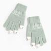 Nuevos guantes de invierno cálidos de frijol y pescado para mujer, estudiantes de invierno, clase de escritura, lindos, anti-pilling, guantes con pantalla táctil