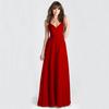 Ebay2026Wish Transfronteiriço Verão Europeu e Americano Popular Vestido Feminino Ajuste Slim Longo Cor Sólida Alça Espaguete