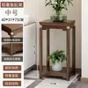 Soporte para Acuario y Soporte para Flores de Madera Maciza Integrado, Combinación de Piso Alto-Bajo para Sala de Estar, Base para Acuario con Estante de Almacenamiento Multicapa de Carga