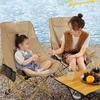 Silla plegable de respaldo alto para acampar al aire libre, reclinable, para playa, equipo de camping, con respaldo alto, Moon Chair