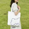 Bolsa de Lona Personalizada de Gran Capacidad para Guardar Materiales de Tutoría Estudiantil, Bolso de Hombro para Publicidad y Promoción, Bolso de Mano con Logo, Bolsa de Compras Ecológica