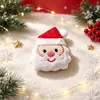 Pendente de Pelúcia Desenho Animado de Natal Papai Noel Veado Grampo de Cabelo Broche DIY Decoração para Roupa Bolsa Sapato Meia Acessórios