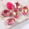 Huevo de paloma de gelatina de moca ovalado taladro de cristal DIY accesorios para ropa zapatos flor bolsos accesorios de joyería venta al por mayor