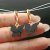 Pendientes Acrílicos de Mariposa Coloridos, Frescos y Dulces de Verano, Estilo Versátil, Suministro de Joyería Cobre
