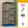 Gaiola de Esquilo de Três Camadas, Gaiola Especial para Chinchilas e Esquilos, Grande Gaiola Villa Elevada para Gerbils e Esquilos Voadores, Gaiola Pequena para Animais de Estimação