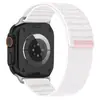 Adecuado para Correa de Bucle de Nylon con Patrón de Ola para Apple Watch, Diseño de Bucle de Velcro, Correa de Reloj de 38 mm 42 mm