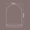Flor eterna de corcho con cubierta de vidrio transparente, regalo de San Valentín, decoración, regalo festivo, material de cubierta de vidrio