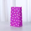 Saco de papel colorido transfronteiriço para embalagem de 36 doces atacado spot boca reta padrão onda onda saco de papel Kraft rede social