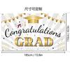 Nuevos productos transfronterizos, suministros para decoración de fiestas de graduación, tela de fondo para graduación, pancarta de graduación para campus, decoración de fondo fotográfico