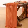 Passadeira de mesa em crepe de fio de Bali decoração de festa de casamento layout de atividade gaze plissada tecido de guardanapo de poliéster fábrica atacado