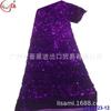 Tecido de Flanela Bordado DIY Moda Bordado Lantejoula Vestido Roupas de Cerimônia Roupas de Performance de Palco Moda Lote de Tecido