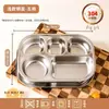 Plato dividido de acero inoxidable 316L para niños y bebés, tazón para comer en casa, vajilla para jardín de infantes, venta al por mayor y dropshipping