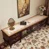 Novo tapete protetor de bancada para rack de TV estilo chinês, toque de luxo leve e de alta qualidade, toalha de mesa longa de desenho animado, à prova d'água, à prova de óleo, tapete de mesa lavável