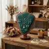 Soporte de exhibición creativo con forma de pata de pato de madera de nogal para collares, aretes y pendientes, estante para almacenamiento y organización del hogar