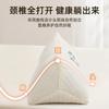 Almofada Cervical Triangular Renren Ai com Casca de Trigo para Dormir para Adultos, Almofada Cilíndrica Dura Especial para Proteção do Pescoço, Almofada de Trigo