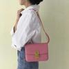 Bolso de Mujer de Cuero Genuino Nuevo 2024 Patrón Lagarto Bolso Tofú Bolso Bandolera Casual y a la Moda Color Sólido Texturizado Hombro Axila