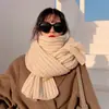 Ins Harajuku Estilo Lã Cachecol de Malha Inverno Feminino Estilo Coreano Bonito All-match Quente Estudante Japonês Cor Sólida Cachecol