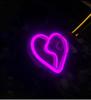 Ventana Triángulo Coche Corazón Luz Luz de Neón Decoración Coche Interior Vidrio Trasero Luz de Ambiente Led