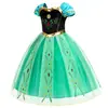 Vestido de Princesa Anna de Frozen para Cumpleaños, Actuación, Festival, Vestido de Niña, Vestido de Gala, Vestido de Actuación, Baile, Niña