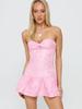 Vestido Transfronterizo Europeo y Americano Amazon para Mujer con Lazo Sexy Espalda Descubierta para Mujer Ins Elegante Falda Corta