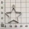 Marco Geométrico Hecho a Mano DIY Aleación Hueca Resina Colgante Forma de Corazón Gota de Agua Forma de Estrella Colgante Accesorios de Joyería