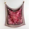 Nuevo Pañuelo Cuadrado Delgado Transpirable de Seda y Algodón para Primavera y Otoño 110*110 Elegante y Versátil Chal para Habitación con Aire Acondicionado Pañuelo Decorativo para Mujer