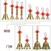 Colgante de Campana de Cobre Estilo Chino Monedas de los Cinco Emperadores Dinero de Cobre Campana de Viento Campana de Cobre Timbre de Puerta Anillo de Campana Campana Grande de Cobre Timbre de Puerta Feng Shui