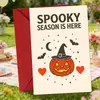 Set de tarjetas de felicitación de Halloween de calabaza y murciélago para compra directa transfronteriza con atmósfera creativa y tarjetas de mensajes