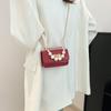 Moda Mini Monedero Casual 2025 Nuevo Cadena de Perlas Portátil Hombro Cruzado Pequeño Bolso Cuadrado Comercio Exterior Comercio Exterior