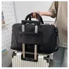 Bolsa de viaje transfronteriza de gran capacidad, conveniente para salir, ruedas universales desmontables, bolso de mano, maleta, se puede colocar en un carrito
