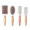 Estilo Ins Corea del Sur Peine Simple con Bolsa de Aire Mango de Madera Antiestático Masajeador para Cabello Rizado Peine de Alto Valor Peine para Bolsa de Cabello