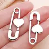 15 Juegos Mixtos de Plata Antigua Pluma de Mariposa Corazón Herramientas de Pincel Hongo Aleación Colgante Accesorios para Joyería DIY