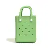 Moda Coreana Bolsa de Playa de Eva Bolso de Mano Hecho a Mano DIY Decorativo Perforado Bolsa de Nicho para Maquillaje Bolso Cruzado para Mujer