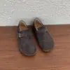 Zapatos Birkenstock de Cuero Genuino con Suela Gruesa, Zapatos para Mujer, Nuevos Mocasines Slip-On Otoño e Invierno 2025, Zapatos Birkenstock Versátiles