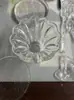 Pantalla de Lámpara de Cristal Estilo Europeo, Lámpara de Vela, Cuenco y Plato de Vidrio, Accesorios de Iluminación para Candelabros, Accesorios de Iluminación DIY para Lámparas de Pared, Piezas