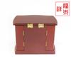 Directo de fábrica moda forma de abanico caja de almacenamiento de tres capas caja de madera maciza europea caja de joyería de franela vintage al por mayor